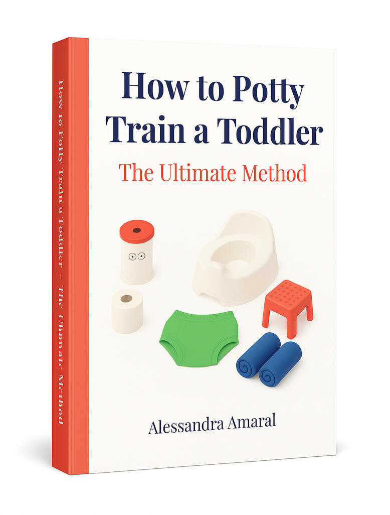How to Potty Train a Toddler – The Ultimate Method Book Cover Book cover of "How to Potty Train a Toddler: The Ultimate Method" by Alessandra Amaral. Developmentally informed potty training guide for parents.